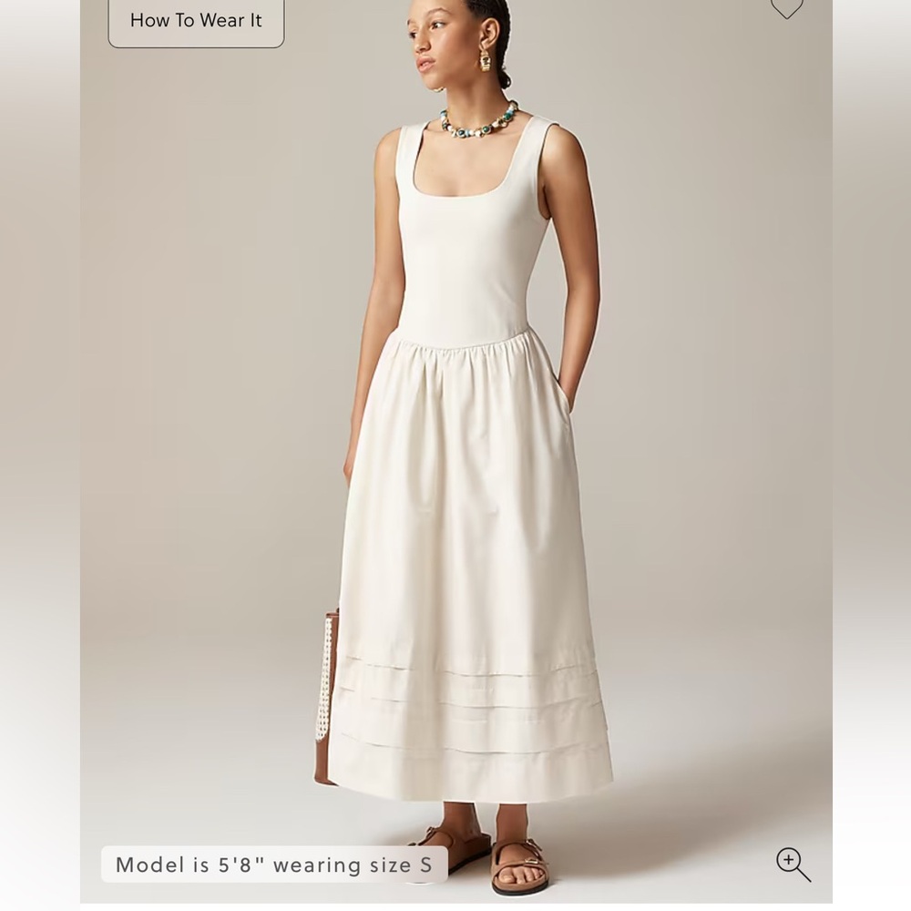 J.Crew Drop-waist mixy dress